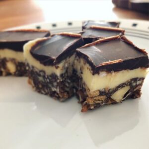 Nanaimo bars. A bit rough looking, but damn tasty! Thanks Canada. 🍁❤️ https://t.co/IujnszRCp9 https://t.co/zRjsHXGuZi