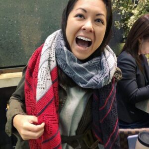 Leaning into my Leslie Knopeness today by surprise gifting my Anne Perkins - the wise and radiant mermaid @hannahyanfield - with a hand knit wrap. ❤️ https://t.co/fV7zOAG2I9