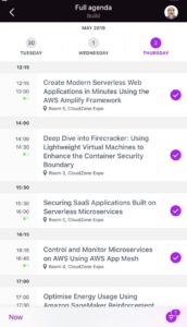 RT @frankarr: The whole build track #awssummit from the event app @AWSCloudANZ https://t.co/6ZSCIPe9gG