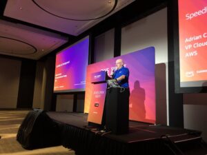 Software legend @daveathomas from @yow_conf introducing our first speaker at the #AWSsummit Developer Night... https://t.co/wu2c0kLVNp