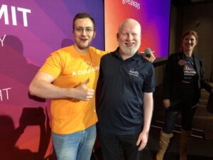 Congrats @Meligy on winning the DeepLens at tonight’s #AWSsummit Developer Night!! https://t.co/r3jE3s1GtE