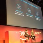 Nice crowd for Maria Sokolova in conversation with Rupert Bryant-Greene from @Xero, talking about identity management and security. #AWSSummit https://t.co/3jzBOLgzuN