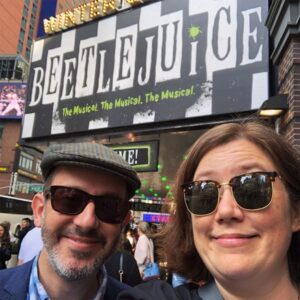 Opted to support our Aussie compatriot @edmundperfect today and see his Tony-nominated Broadway show! Lots of laughs and spectacular effects. #beetlejuicebroadway https://t.co/H937yOZtih https://t.co/R6Orf1awdO