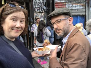 Walking food tour of the Lower East Side. Knishes, pickles, dumplings, bialy, and doughnuts! (With an extra stop at Milk Bar... 😍🍦) https://t.co/ARVsp5M3Iq