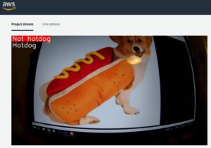 Got the DeepLens up and running! And of course, we start with Hotdog or Not Hotdog... 😂🌭 https://t.co/lWK34ZR8rZ