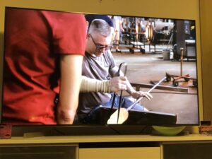 This show is prompting many thoughts about Art vs Craft. The different approaches of the glass blowers. The incredible skill involved. Interpretations of the brief. I wonder if @crumpet has seen it. She’d have feelings, I think. https://t.co/BjWALC2FsG