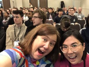 Quick selfie with @LareneLg - hey, she’s speaking later today! ❤️ #yowperth https://t.co/IFYLtqsMq9