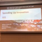 #YOWPerth morning keynote is my @awscloud colleague @adrianco sharing how you can speed up innovation. Starting by making everyone jealous talking about he goes to F1 events! 🏎 https://t.co/GsfwHXm8lk