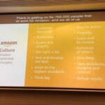 I remember being surprised to learn about Amazon’s 14 Leadership Principles. That’s a lot. But I can confirm - these get used and invoked every single day. @adrianco #YowPerth https://t.co/3J2R5uNVx2