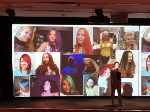 A wall of fabulous hair from @ButenkoMe! #dddsydney 💇‍♀️ https://t.co/9pe6d6XRcx