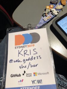 Just realised this is the first conf I’ve been to in years where I haven’t been a speaker, volunteer, or organiser. I’m just, like, an attendee. 😳 #dddsydney https://t.co/OLEZDfhGBn