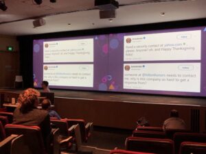 The fear of getting a security disclosure tweet like these from @briankrebs keeps people like @kjacobsen awake at night. What’s the solution? security.txt #dddsydney https://t.co/Vjj1ccWlGT