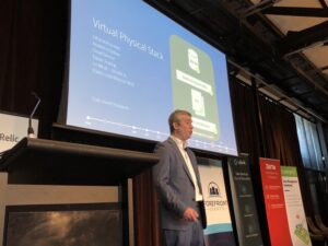 Next speaker is Joe Waller from @findercomau taking us through their cloud-first transformation. Their legacy physical stack would take a big hit whenever they ran TV campaigns. Moving to @awscloud offered instant elasticity benefit. #cloudstrategy19 https://t.co/4xU1zgBY2e