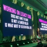 Working on legacy code - does not have to suck - is not a career killer - is what most of us do in real life Nice advice to keep in mind at a tech conference when the tendency is to get dazzled by the new! @julielerman #BuildStuffLT https://t.co/FHHiL4i82a