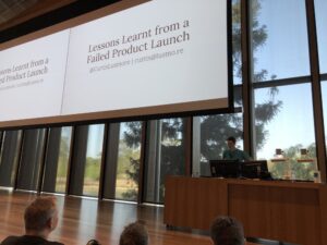 Ha! Five minutes into a talk on failed product launches, @CurtisLusmore has invoked Google+. 😂 #dddbne #DDDBrisbane https://t.co/vYshcvjVgk