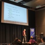 Back at #yow19, learning about TLA+ from @hillelogram. TLA+ specs do not check code - they’re like a blueprint for software that checks your design. https://t.co/TN6gebGDAP