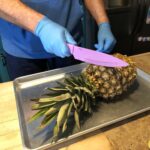 It has begun! First step is pineapple surgery to remove the core. #swineapple 🐷🍍 https://t.co/GfH1BIwOqs