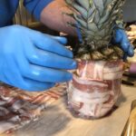 Step 6: reattach pineapple top with more skewers and behold the majesty of the prepped #swineapple ! 🐷🍍 https://t.co/08IVQGW31g