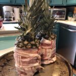 Step 6: reattach pineapple top with more skewers and behold the majesty of the prepped #swineapple ! 🐷🍍 https://t.co/08IVQGW31g