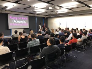 Very happy and excited to host @rorosyd at AWS Sydney tonight. Great crowd! https://t.co/CyDyebZw3f