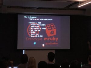 HOLY CRAP I just realised @yujiyokoo is actually PRESENTING FROM A DREAMCAST. He’s using the controller as a clicker! This is already my favourite tech talk of 2020. @rorosyd https://t.co/6FHjLLDtiW