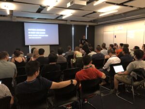 Next up is my old @yow_conf buddy @joshprice talking about pattern matching in Ruby and Elixir... @rorosyd https://t.co/0QKZzQOPxU