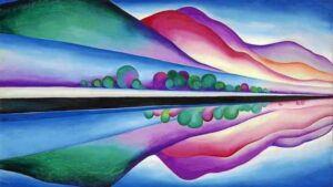 RT @womensart1: Georgia O'Keeffe, Lake George Reflection, 1921 #womensart https://t.co/VzVcLrsbot