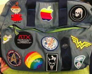 Finally sewed the rest of my patches on my laptop bag! https://t.co/r1d4BvlxJ6 https://t.co/mm9M3jYfOx