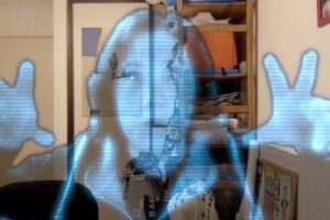 Unexpected benefit of working from home - I discovered Photo Booth has a “hologram mode” that turns you into Emperor Palpatine. https://t.co/lrwOVuoG7v