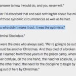 The Stockdale Paradox - https://t.co/9QsngI2E1L - As an inveterate optimist, this freaks me out. I'm consciously trying to resist the urge to pin hopes on things improving in the near future. https://t.co/BA7Gdnb0kg