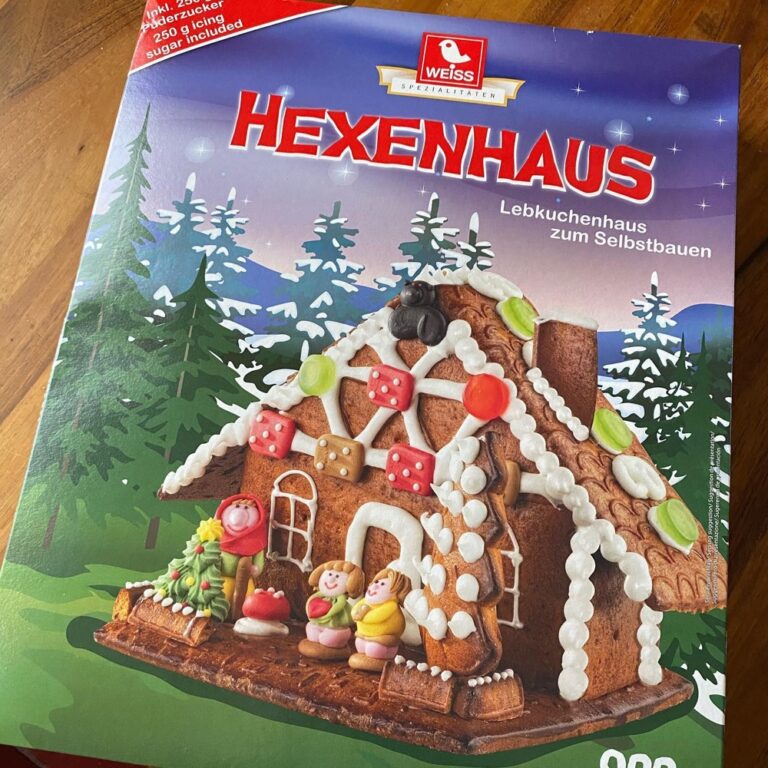 I’m a grown-ass adult. I can put together a Hexenhaus, right? (Hansel and Gretel look pretty happy about visiting their friend the Witch here...)