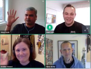 Thanks to everybody who joined me, @buzzyNZ, @mattcoles87, and @niravdd on the Builders Live webinar today! We had a lot of fun swapping customer stories, talking @AWSCloudANZ culture and SA/TAM roles, and (of course) wishing Nirav a Happy Birthday. 😊🎂 #bepeculiar https://t.co/uLyYl6K2Aq