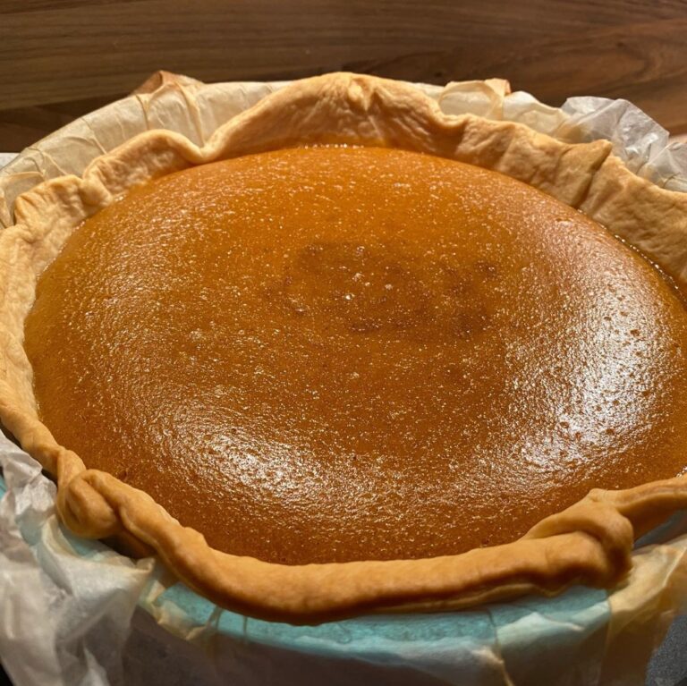 Butternut Pumpkin Pie. I couldn’t find canned pumpkin so I roasted my own. (Used store-bought pastry though.) Really really good!