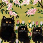 RT @womensart1: Canadian folk art artist Maud Lewis, Three black cats, 1955 #womensart https://t.co/DFhquInJVy