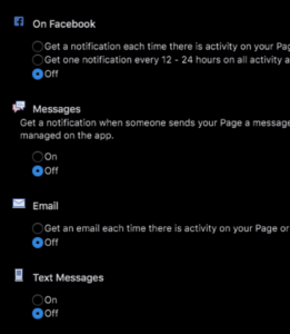 I don't understand. These settings have been OFF for months, and yet I still get a stupid red dot notification every time someone likes a FB Page that I'm a moderator on. How do I MAKE THEM GO AWAY other than removing myself from the Page team? https://t.co/LFdWct1rYO