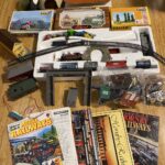 Today's find from the depths of @the_snook's office: a vintage Hornby locomotive set with a bunch of other train bits and pieces. Any takers? https://t.co/feApTkK9tU https://t.co/bmPOT7sQDf