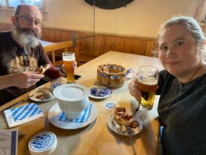 A few days ago we learned there is a Thing called Weißbierfrühstück where you eat pretzels and sausages and drink beer at breakfast, and oh god yes, we made that happen. 🥨🍻 https://t.co/YXp9bbrLxY https://t.co/YujsmKSOHV