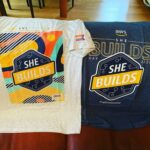 Came home to find a package waiting - new #shebuildsonaws shirts! ❤️ Love the design; love the flag on the sleeve; loved the message behind it all. #awscommunity #bepeculiar https://t.co/bB4hFkjA63 https://t.co/bmivEczOox