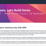 I've been having a lot of fun with my colleagues preparing the new AWS "Developers, Let's Build" series, and registration is now open! It's happening Nov 16. I'm presenting module 1 on moving your existing Wordpress site to AWS using Amazon Lightsail... https://t.co/W9l6C0zUYZ https://t.co/d2P15xjuvm