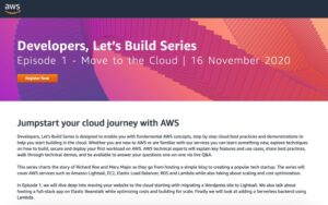 I've been having a lot of fun with my colleagues preparing the new AWS "Developers, Let's Build" series, and registration is now open! It's happening Nov 16. I'm presenting module 1 on moving your existing WordPress site to AWS using Amazon Lightsail... https://t.co/W9l6C0zUYZ https://t.co/d2P15xjuvm