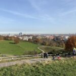 The Olympiaberg is the highest point in Munich Olympic Park, constructed from WW2 rubble. There was quite a crowd on the top, enjoying the spectacular views (so we wore our masks). We could just see the Alps! 🏔 https://t.co/J9LJEWHEQS