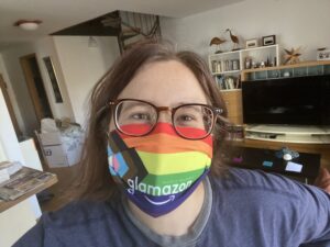 TFW you get a big care package full of #glamazon masks and Aussie animal stickers! ❤️🏳️‍🌈 #bepeculiar @AWSCloudANZ https://t.co/joa3vEIHNp