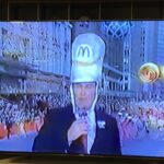 It appears to have been a condition of entry that every high school marching band provided a silly hat for Willard Scott. https://t.co/sJjC3CgFGl