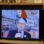 It appears to have been a condition of entry that every high school marching band provided a silly hat for Willard Scott. https://t.co/sJjC3CgFGl