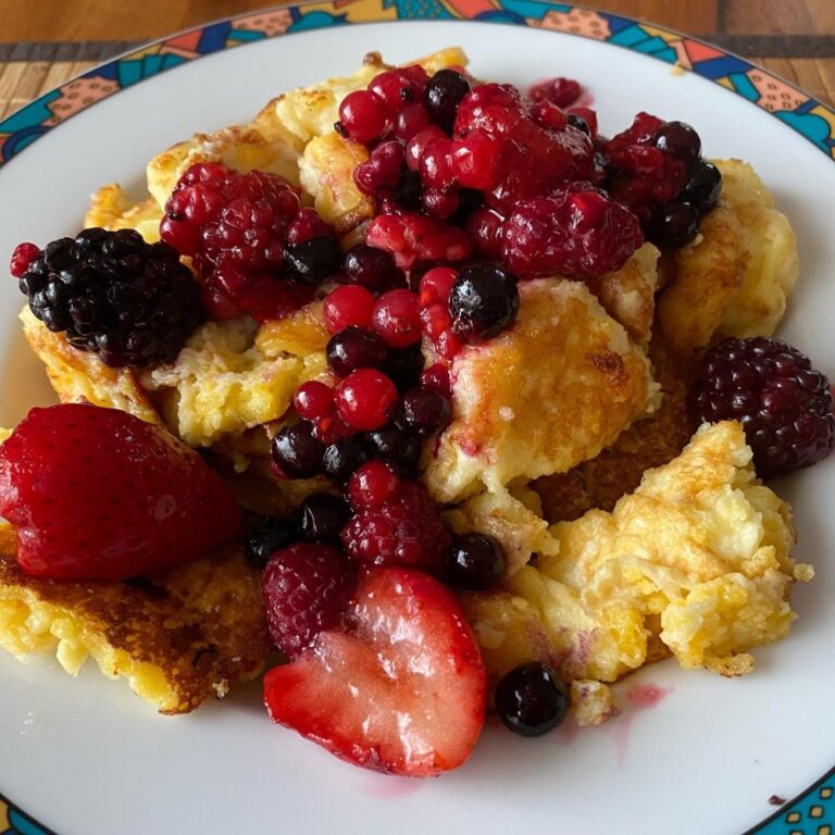 Kaiserschmarrn attempt #2 -This version has a little more milk, and you whip the egg whites separately. Much fluffier!