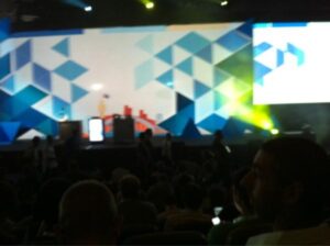 Waiting for #gdd11 keynote. So far it's like a very nerdy rock concert. http://t.co/8hplhyNV