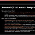 Some really helpful SQS to Lambda best practices from @justinpirtle, particularly around setting visibility and function timeout, and handling errors within batches of messages. #reinvent https://t.co/6lHTJEB4wZ