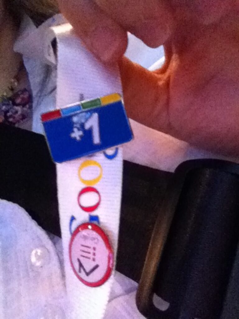 Ooh! Just got special pin from +1 session! But still no green. #gddsyd http://t.co/Hey8Y3hp