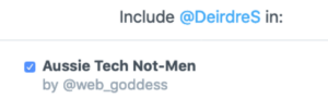 Just realised I can finally add @DeirdreS to my "Aussie Tech Not-Men" list! https://t.co/lqrIMI4G6d https://t.co/NN0X3DNdsl