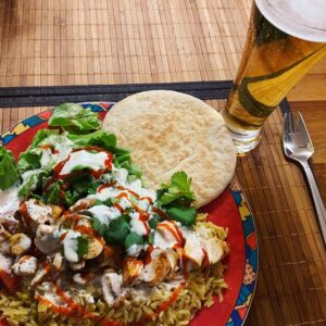 Homemade Halal Cart Chicken - yum! 🍺 https://t.co/CbeeJVoMwn